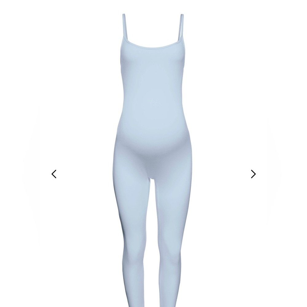 The Kate Maternity Unitard Bumpsuit Blue